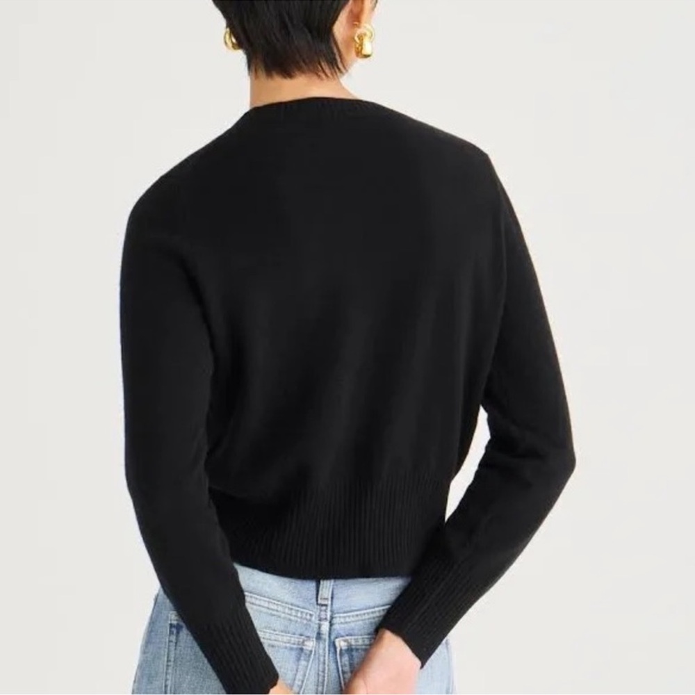 J.Crew 100% Cashmere Cropped Fit Sweater Sz Large - Picture 3 of 11